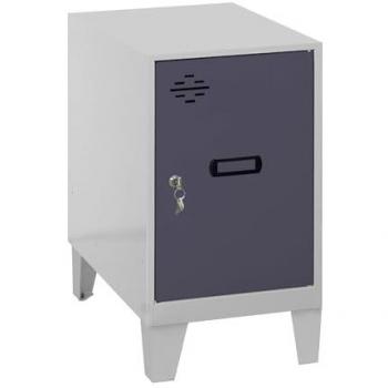 Casillero Metálico SimonLocker Mini 475x400x500 con Pies Gris/Antracita