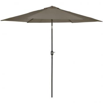 Paraguas Sombrilla Madison Garden Tenerife 300 cm Redondo Gris