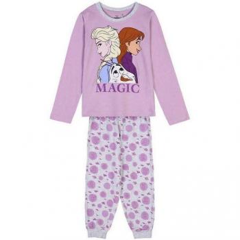 Pijama Manga Larga Frozen Magic Lila Niña 4 Años
