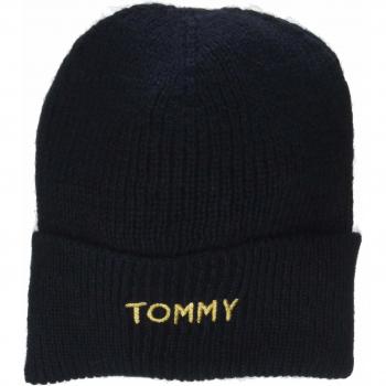 Tommy Hilfiger Effortless Knit Beanie, Gorro de Punto para Mujer, Azul