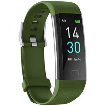 Reloj Deportivo de Frecuencia Cardíaca, Presión Arterial, Temperatura, Monitor Sueño Pulsera de Actividad, IP68 Reloj Inteligente, 16 Modos Deportivos Podómetro Calorías Smartwatch Hombre Mujer