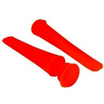 Jocca Set de 2 moldes de Silicona para Polos, Naranja, 12x4x29 cm