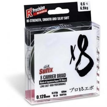 Línea de pesca Sufix Trenzado 8x 275 M Transparente