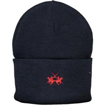 Blue Polyester Beanie Cap - La Martina One Size Male Hat