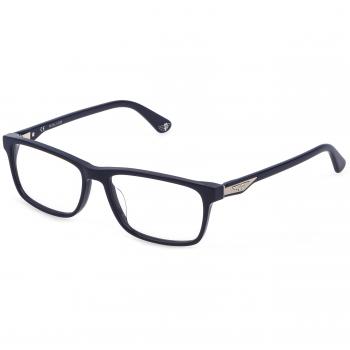 Police Men's Square Mirrored Sunglasses SPLL12-54703G Black One Size