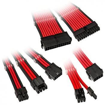 Kolink Core Adept Braided Cable Extension Kit - Racing Red