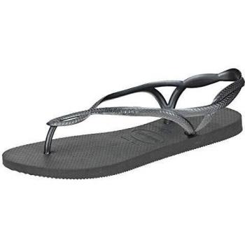 Havaianas Luna Women's Flip-Flops - Black, Comfortable and Stylish with Braided Straps and Non-Slip Sole