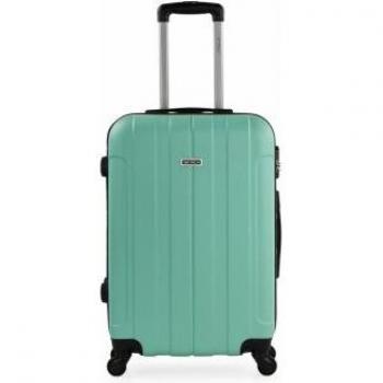 Maleta Trolley 63 verde ITACA - Maleta de Viaje Mediana con 4 Ruedas y Candado de Combinación
