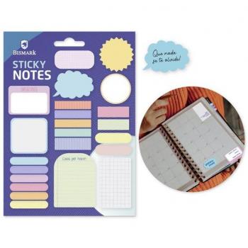 BISMARK - PLANNER NOTAS ADHESIVAS COLORES SURTIDOS