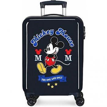 Disney Have a good day Mickey Maleta de cabina Azul 37x55x20 cms Rígida ABS Cierre combinación 34L 2,6Kgs 4 Ruedas dobles Equipaje de Mano