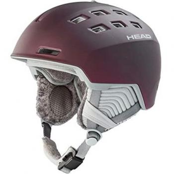Casco de Esquí Head Rita para Mujer, Color Rojo, Diseño Aerodinámico, Ajuste Personalizable, Protección Certificada EN 1077, Forro Interior Acolchado y Transpirable