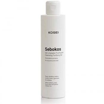 Kosei - Sebokos Gel Limpiador Purificante - 200 ml - Ideal para Pieles Sensibles - Combate el Acné - Limpieza de Pieles Grasas - Sin Sulfatos - Con Extractos de Plantas - Unisex - Vegano