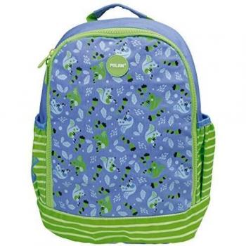 MILAN Coconut - Mochila Infantil, 33 cm, Verde/Azul