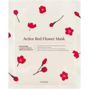 Hyggee Active Red Flower Cellulose Facial Mask 35ml
