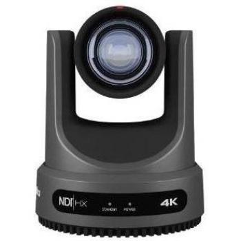 PTZOptics Move 4K Turret IP Security Camera - Indoor & Outdoor, 3840 x 2160 pixels, Ceiling/Wall/Pole, 12X Zoom (Grey)