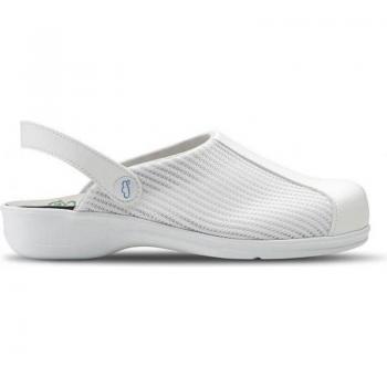 Zuecos Sanitarios Mujer Epsilon - FELIZ CAMINAR - Sandalias de Deporte Blancas
