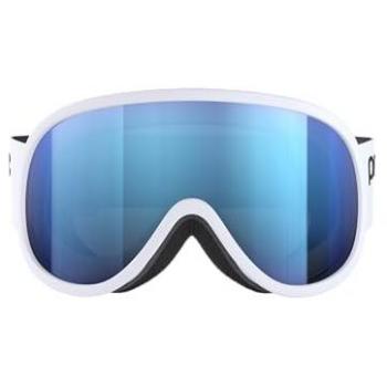 Máscara de esquí POC Retina Mid blanca con lente Clarity Highly Intense Partly Sunny Blue, unisex para adultos, color blanco hidrogénico y azul parte, talla única