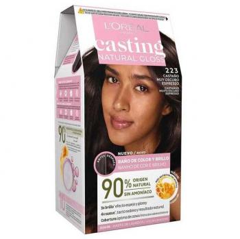 Loreal Paris - Coloración sin amoniaco Casting Natural Gloss - 223: Castaño muy oscuro expresso