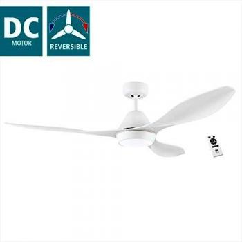 DC ceiling fan Antibes White 132cm 52 with LED light