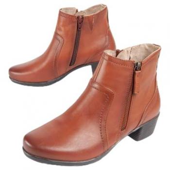 Botín de Piel con Tacón para Mujer Purapiel Botilina4 Talla 39