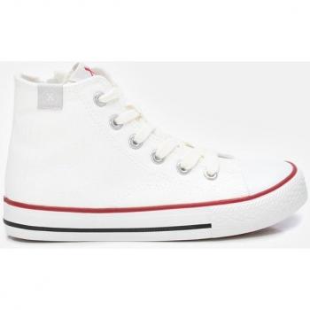 Zapatillas altas para niños Xti Kids 150776 blancas con cierre de cordón y suela de goma