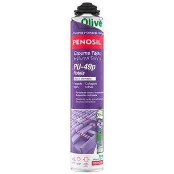 Espuma de poliuretano para tejas con pistola en color rojo PU-49 de 750 ml