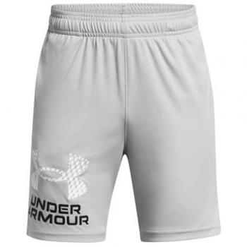 Under Armour Youth Tech Logo Shorts - Grey, Size: Small (130-140CM)