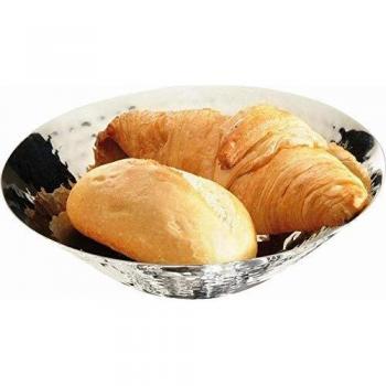 APS – Panera y frutero Diámetro 20 cm, h: 5,5 cm, acero inoxidable, pulido acabado martillado