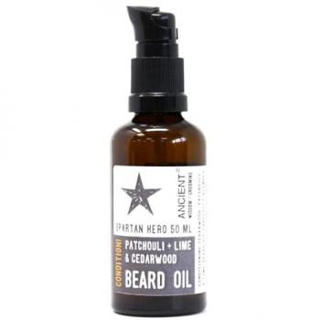 Aceite para la barba Heroe Espartano 50ml - Pachulí, Lima y Cedro - Hidratación y Cuidado