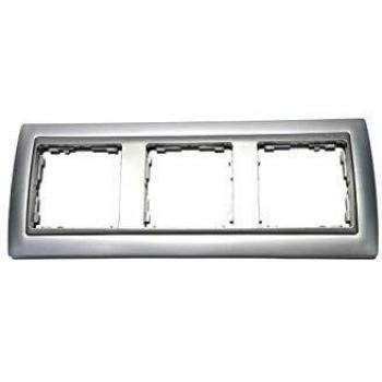 Simon - 82934-33 marco 3 elem s-82 metal noble aluminio mate Ref. 6558239161