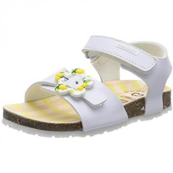 Sandalias Abiertas Pablosky para Niña con Cierre Adherente Color Blanco