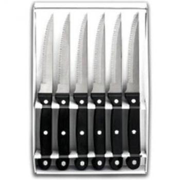 Lacor - 39060 - Set 6 cuchillos Chuleteros Dentados Classic