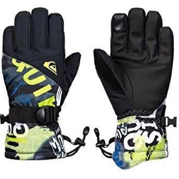 Quiksilver Mission Guantes, Niños, Negro