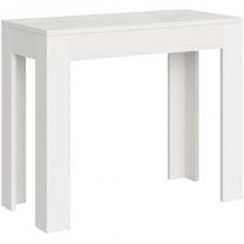 Consola Extensible Bora 90x42/302 cm Efecto Madera Fresno Blanco