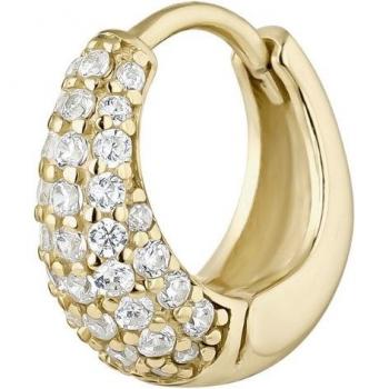 Ear Candy - Piercing aro Gabriele de plata bañado en oro 18k
