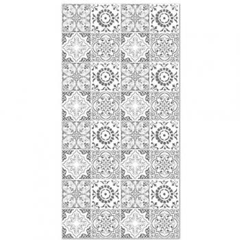 Alfombra Vinílica Hidráulica Granada Gris 100x140 cm - Antideslizante e Ignífuga para Cocina y Salón