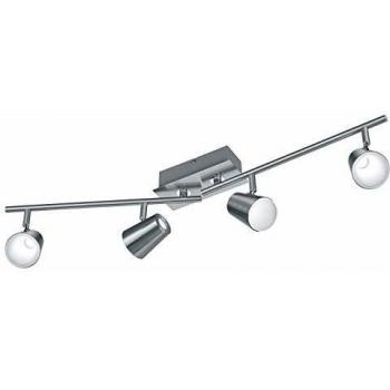 Foco empotrado LED de techo Narcos, diseño moderno, 4 brazos, acero inoxidable