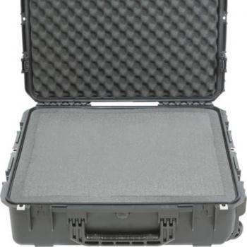 SKB 3i-2421-7BC Injection Molded Watertight & Dust Proof Case with Cubed Foam, Black, Dimensions: 24in x 21in x 7in
