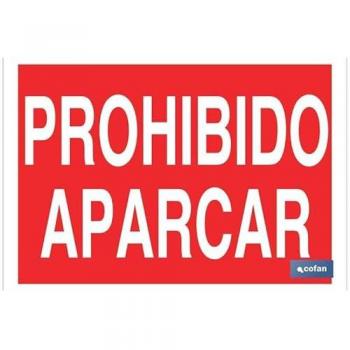 Señal Prohibido Aparcar Poliestireno 420x297mm