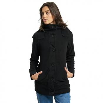 Brandit Women's Square Fleece Transitional Jacket Black (M to 4XL)