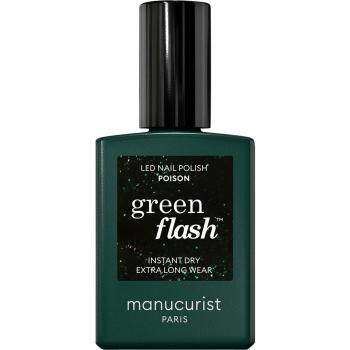 Manucurist Green Flash Instant Dry Extra Long Wear Esmalte de Uñas 15 ml Poison