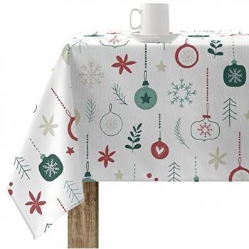 Mantel resinado antimanchas Merry Christmas 300 x 140 cm