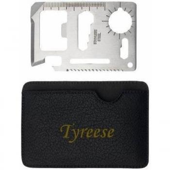 Herramienta multifunción de bolsillo con estuche con nombre grabado: Tyreese
