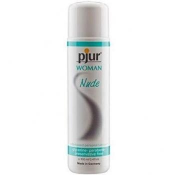 pjur WOMAN Nude - Lubricante natural acuoso - sin conservantes ni parabenos - especial para mujeres