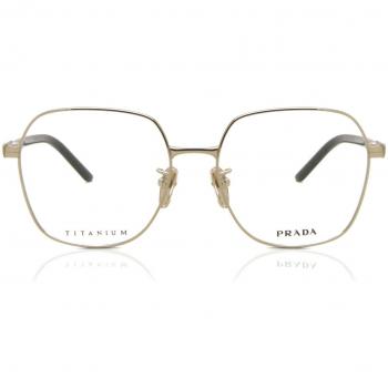 Prada PR 51ZVD Asian Fit ZVN1O1 Gafas Recetadas para Mujer Dorados