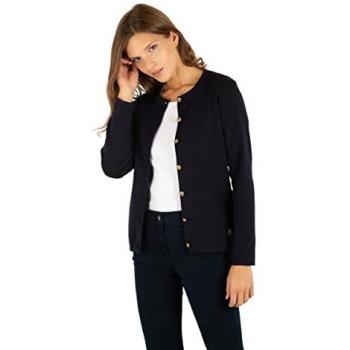 Women's Heritage Cardigan Armor-Lux Vannes in Rich Navy