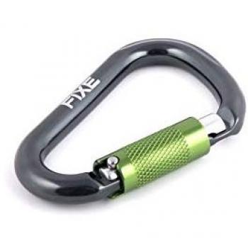 Mosquetón automático Fixe Climbing Gear Lotus Stone 3 posiciones, color gris oscuro, unisex adulto, incluye características de alta resistencia y diseño ergonómico
