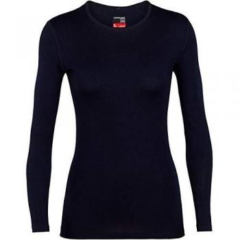 Icebreaker 260 Tech LS Crewe Camiseta, Mujer, Azul