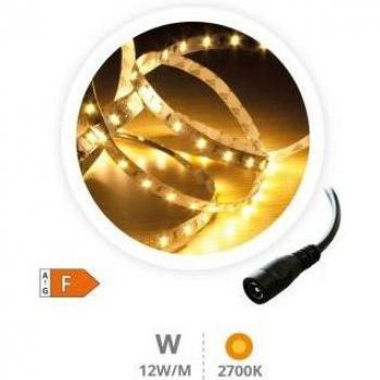 Tira LED 5M Gsc Evolution 12W/M Cálida 2700-3000K IP44 24V - Corte y Flexibilidad