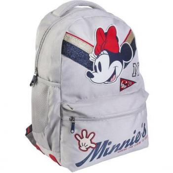 Mochila Escolar Grande 44 cm Minnie Light Gray - Cerdá